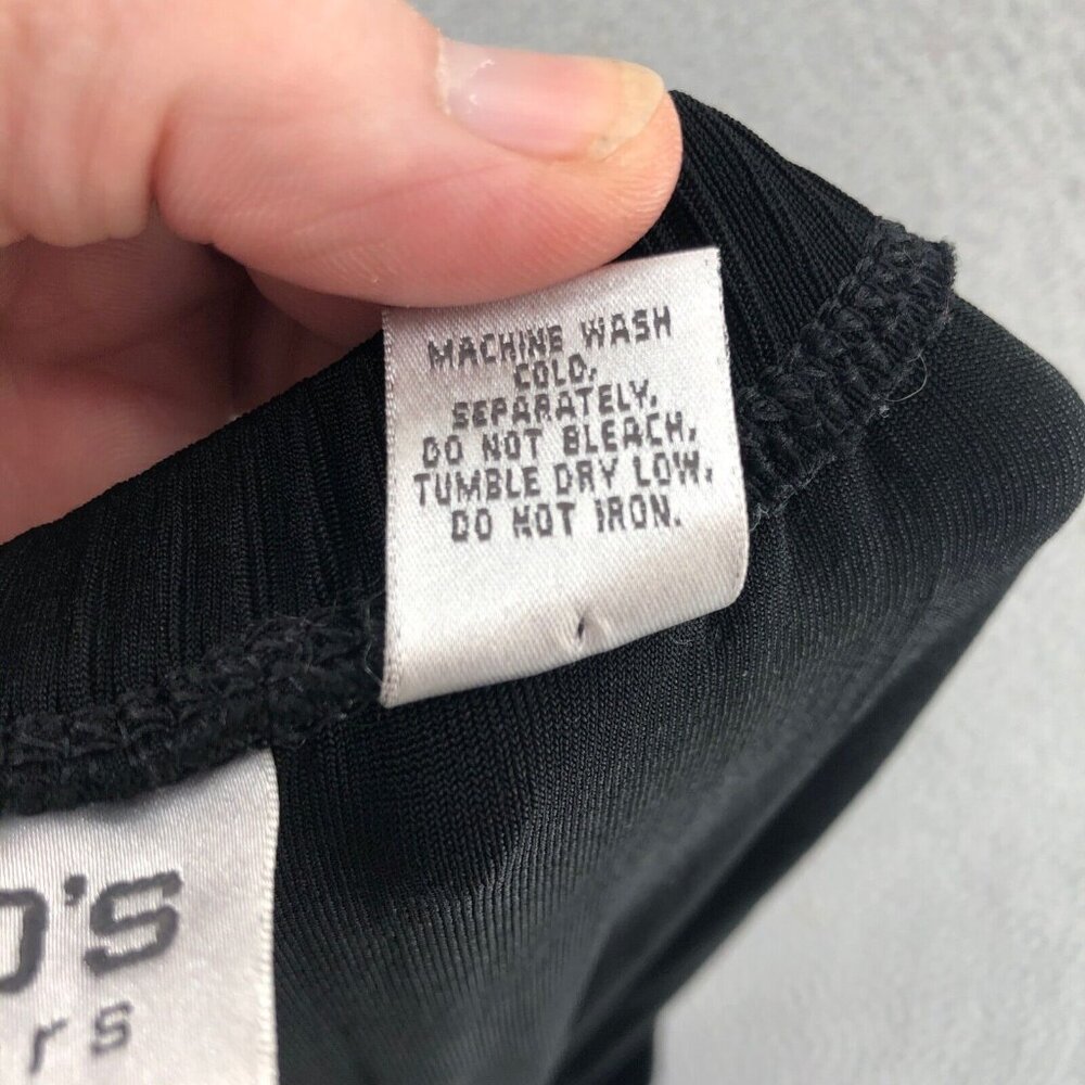 Chicos Pants Womens 1 US 8 Black Travelers Pull On Stretch Ankle Straight Leg - Picture 6 of 11